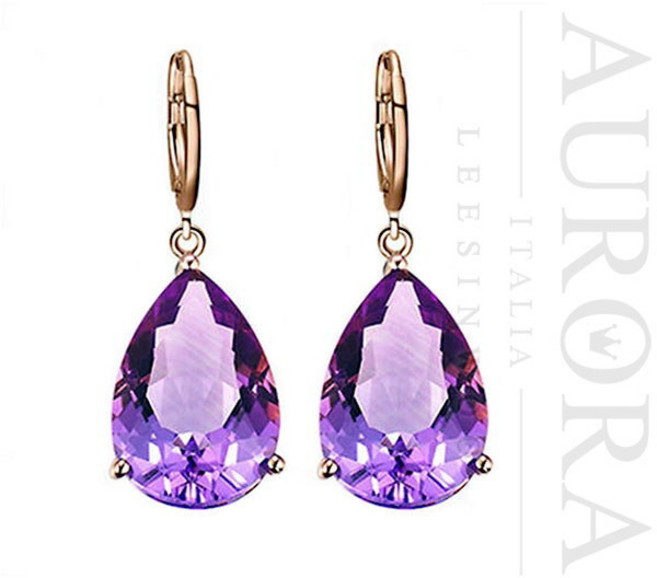 명품디자인 퍼플사파이어 귀걸이 ST-110-2