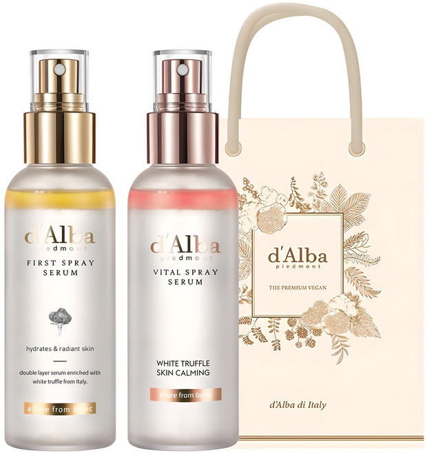 달바 화이트 트러플 퍼스트 스프레이 세럼 100ml + 바이탈 스프레이 세럼 100ml + 기프트백, 1개