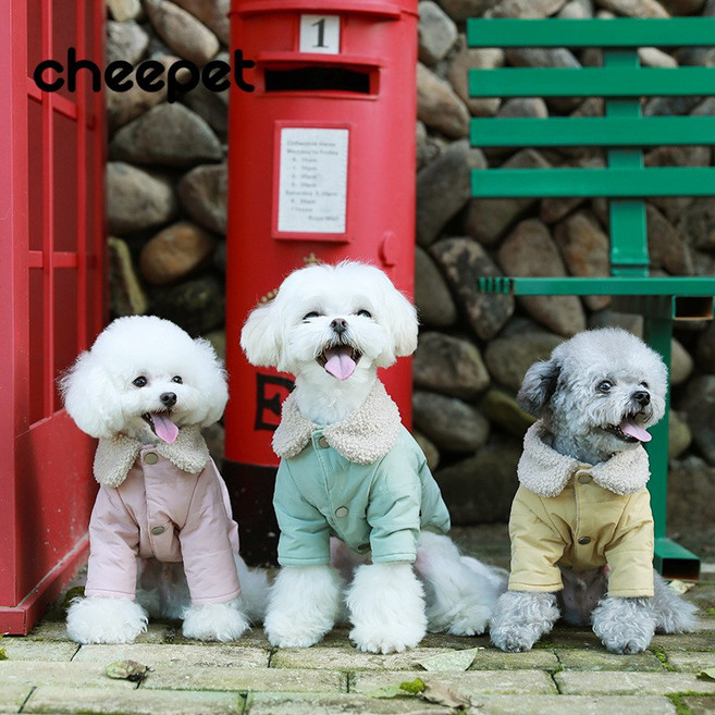 [구구번지]강아지패딩자겟겨울옷멍멍이, 핑크m, 1개