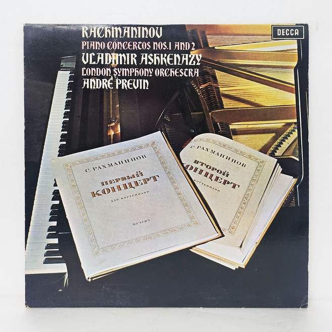 Vladimir Ashkenazy Andre Previn / Rachmaninov: Piano Concertos Nos.1 & 2 엘피음반 상태(쟈켓/음반) NM/NM