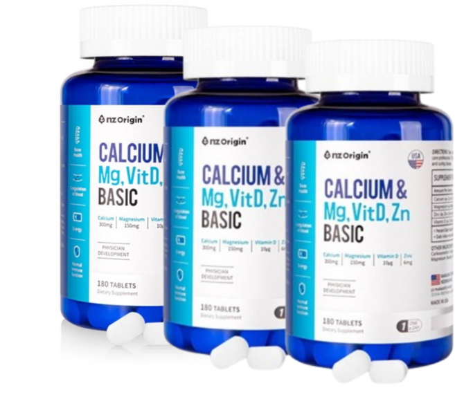 엔젯오리진 칼마디 아연 칼마디아 칼슘 마그네슘 비타민D 마칼디 칼맥디, 180정, 3개