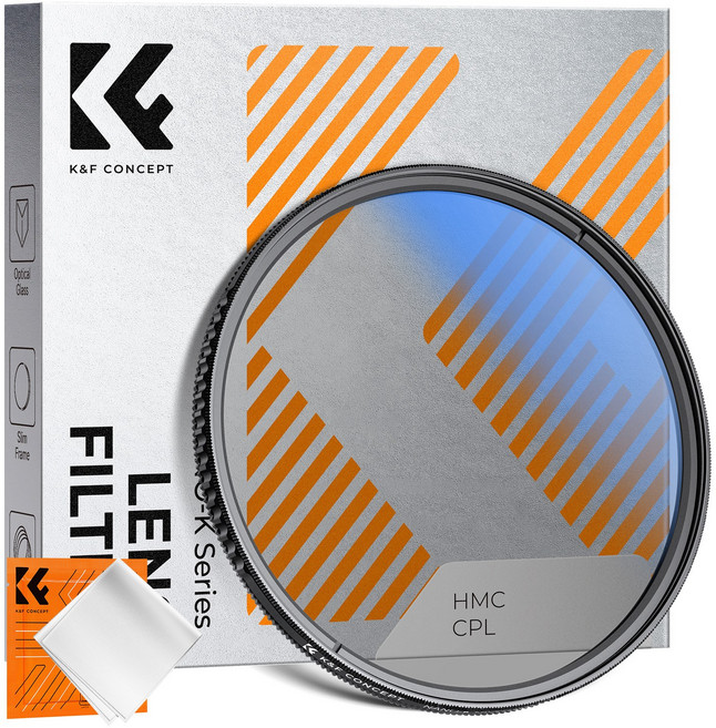 K&F CONCEPT Nano-K 슬림 다층 코팅 CPL필터, 1개, 58mm