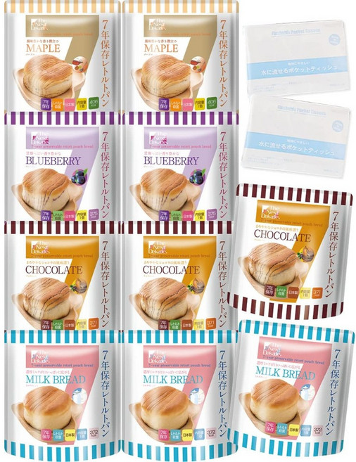 빵통조림 【7년 】비상식량 장기 보존 10끼분 방재 세트 (TRIEM 셀렉트 (빵 ), 1개