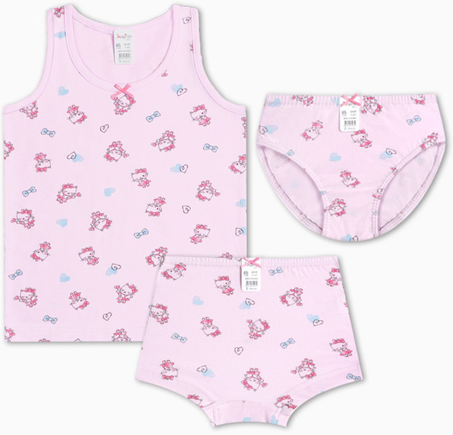 멜리스 큐티캣 여아용 면스판 속옷 (런닝 사각 삼각 선택)