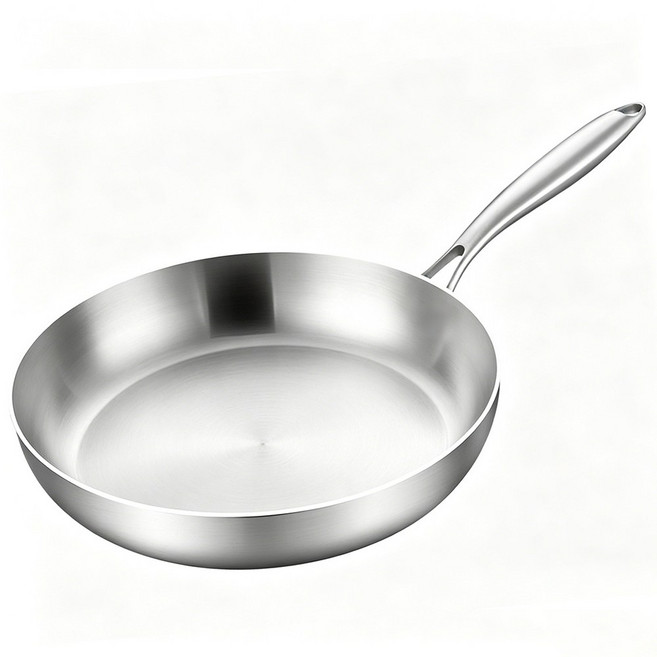 CookNest 304 스테인리스 통3중 인덕션 후라이팬 스텐 프라이팬, 1개, 28cm