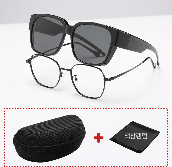 초경량 컴포어 오버핏 덮어쓰는 합체 편광 선그라스