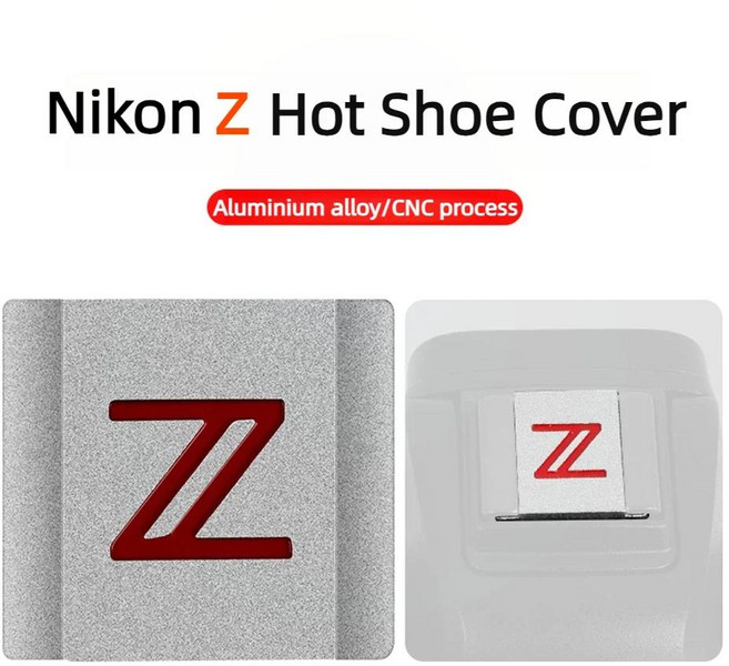 CNC 금속 카메라커버 플래시 보호대 콜드 슈 캡 니콘 Z FC Z9 Z8 Z7 Z7II Z6 Z50 Z30 II 2 액세서리, 04 E, 1개