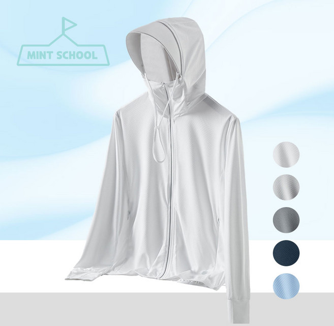 민트스쿨 자외선 차단 UV 차단 쿨링 후드집업 비치웨어 쿨링 자켓