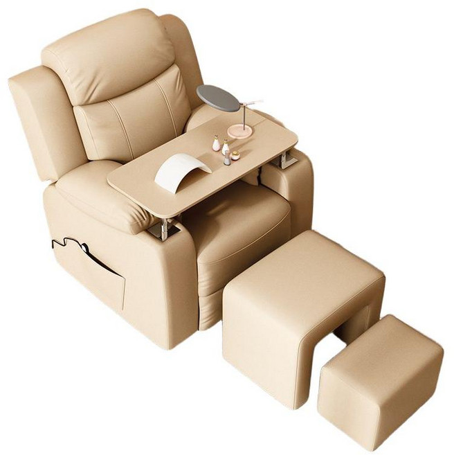 네일샵 쇼파 리클라이너 테디큐어 속눈썹 뷰티 손님의자, 전동 180도(듀얼모터) 데크 의자
