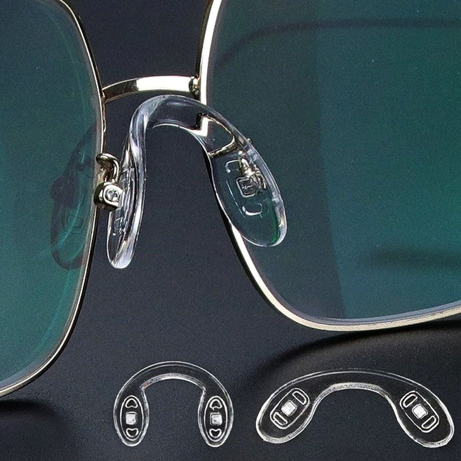 1/2세트(대+소) 스포츠 안전 안경 코받침 쿠션 실리콘 코패드 투명 자국 부상 방지