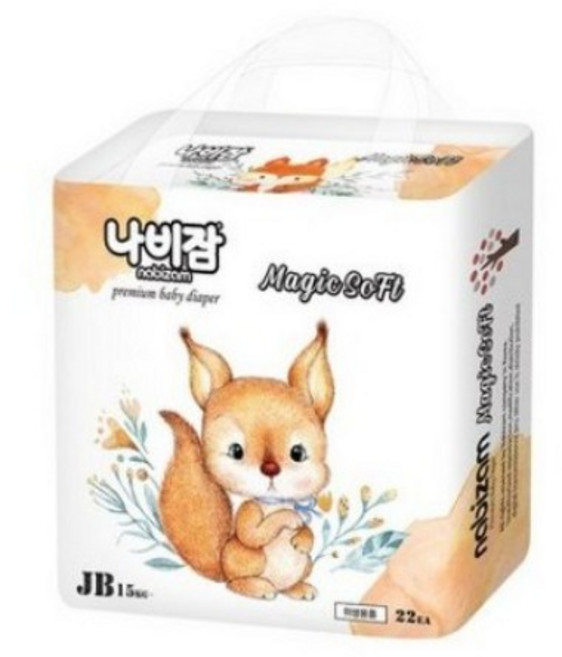 나비잠 매직 소프트 팬티형 기저귀 아동공용 점보형 (15kg~), 점보형(2XL), 22매