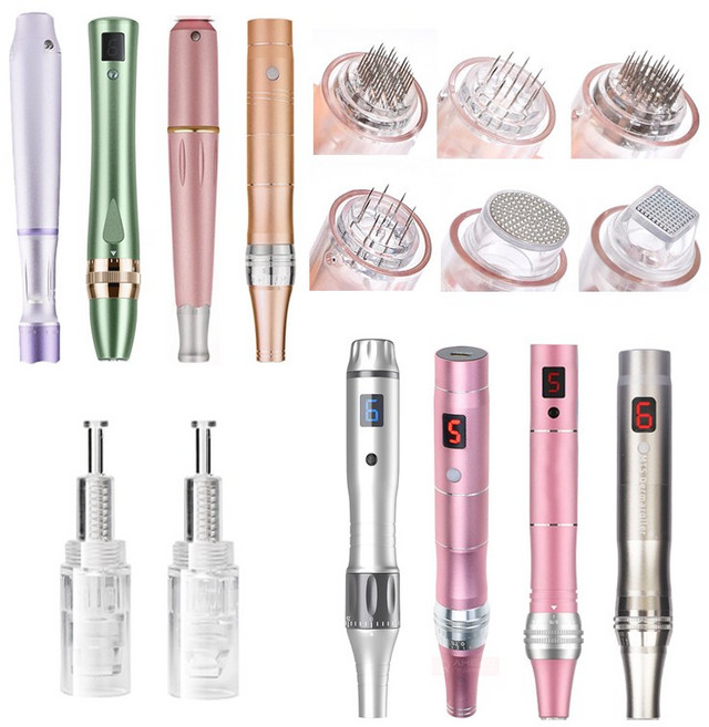 mts리필 카트리지 10개 오토mts머신 호환 스크류타입 MTS머신 나노니들 홈케어엠티에스, 라운드나노