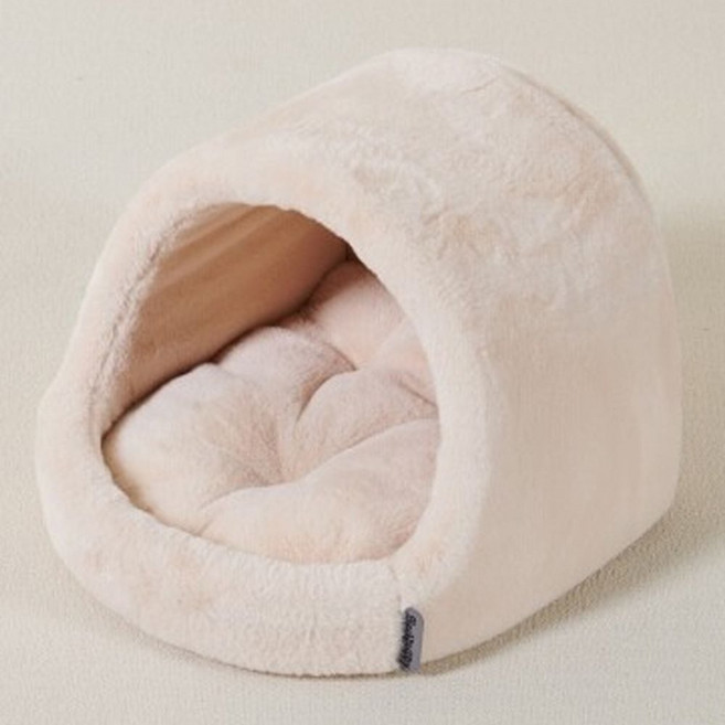 포근한 강아지 극세사 소형 1P 숨숨집 하우스 동글이 반려견 집 지붕하우스 애견 휴식 동굴하우스 숨숨집 dew+9444JN, 소형_블루그레이