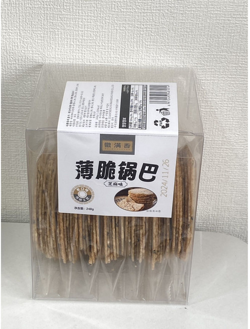 판다중국식품 바삭꿔바 검정깨 누룽지 까마치, 2개, 248g