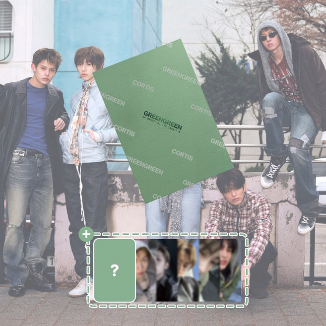 [사은품] 코르티스 앨범 2집 EP 그린그린 CORTIS GREENGREEN 레드레드 위버스 버전, Potrait B + 사은품