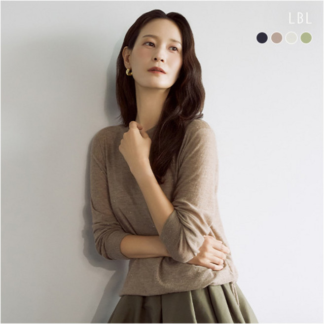 [LBL] (25FW) 멜팅 캐시미어100 시퀸 니트