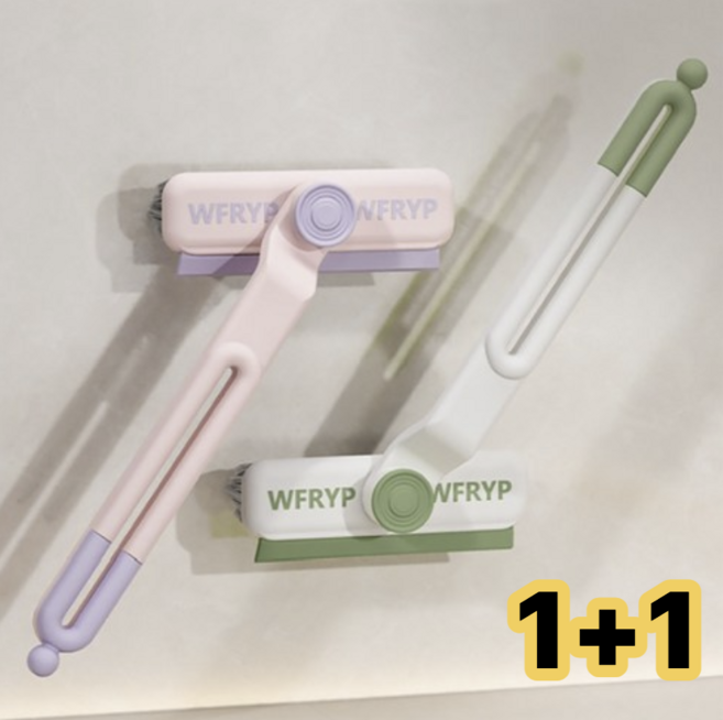 리브온 3in1 회전 틈새 청소브러쉬 1+1 줄눈 창틀 욕실 주방 다기능 청소솔 물때 제거 브러쉬, 1세트, 혼합색상