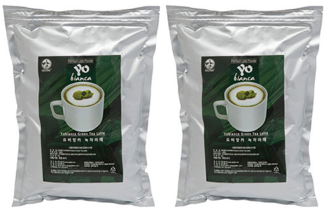 젤스타 요비앙카 7% 녹차라떼 파우더 500g 2개세트, 2개, 1개입