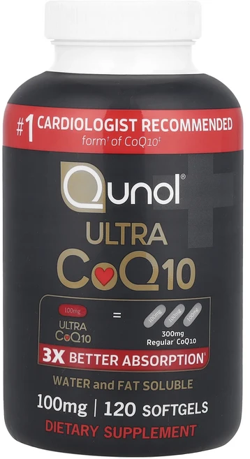 새해 첫좋은선물 Qunol 울트라 CoQ10 100 mg 120 소프트젤 제대로 할인합니다, Qunol울트라CoQ10100mg120소프트젤, 1개 - 쿠팡