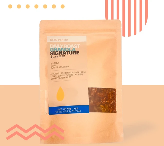데일리 로스트 무설탕 저탄수화물 키토 수제 그래놀라 시그니처 견과류 시리얼 시그니처, 시그니처 270g, 270g, 1개 - 쿠팡