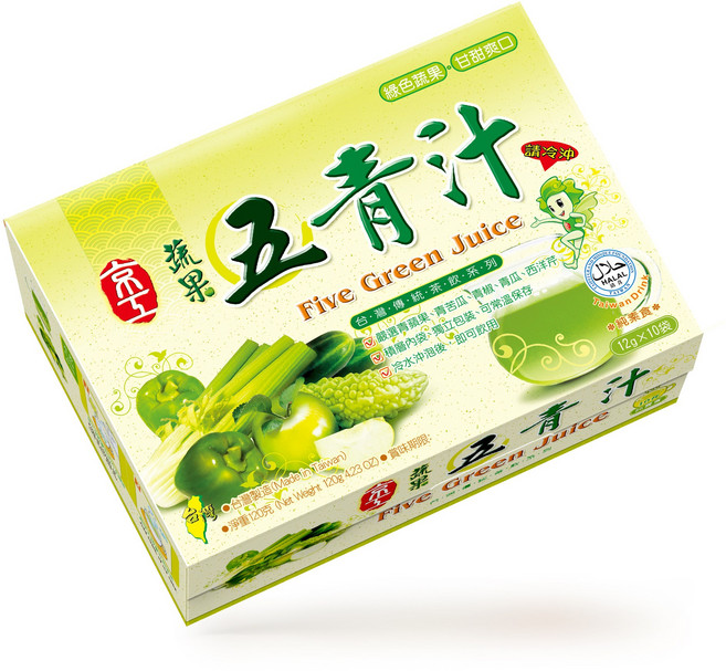 京工 蔬果五青汁 10入, 12g, 5個, 10個裝