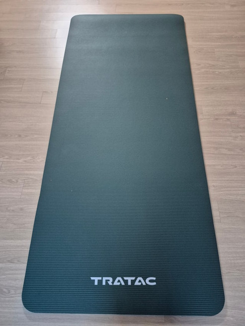 트라택 휘트니스 요가 매트 미드나잇그린 80x183x1.5 두꺼운 와이드 필라테스 스트레칭 홈트 헬스장, 80 x 183 x 1.5