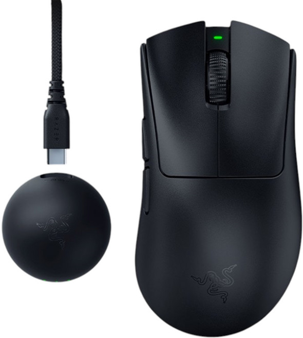 Razer DeathAdder V4 Pro 무선 게이밍 마우스 블랙색상 RZ01-0533 병행수입상품 벌크상품 국내 당 일 출 고 예 정