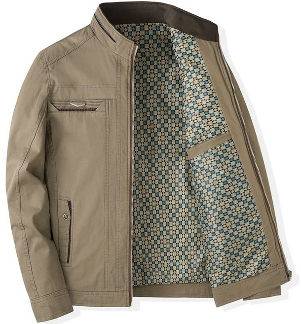 지고다그 남성 봄 가을 캐주얼 자켓 빅사이즈 점퍼 중년 패션 아우터 ZK3587