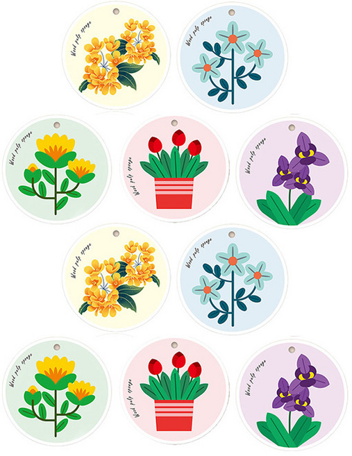 투데이리빙 10개입 플라워 펄프 수세미 꽃무늬 천연 스펀지 주방 설거지 친환경 셀룰로오스 스폰지 착한 식물성 청소 세척 도구 무흠집 매직 생활 용품 다목적 해면, R99696I, 1세트, 10개