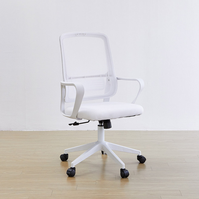 [리비니아] 다니엘 무헤드형 컴퓨터 사무용 게이밍의자 메쉬의자 허리받침 2Colors, 화이트