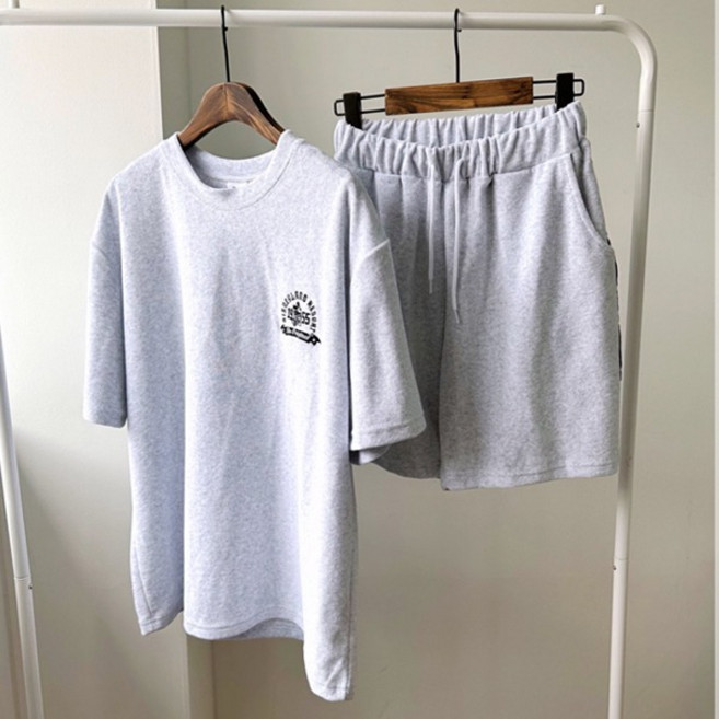 리조트미키반팔티셔츠 반바지세트)디즈니정품 셋업 3부기장 츄리닝세트 트레이닝복 반팔티반바지세트구성 여름세트