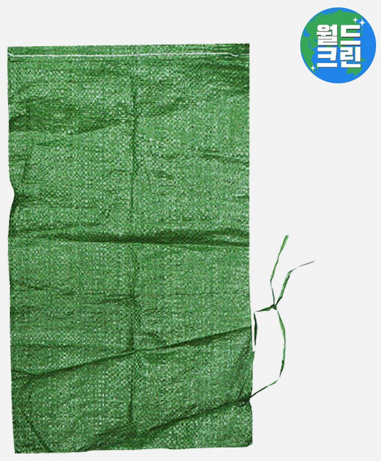 월드크린 모래주머니 마대자루 그린 28x48cm 모래자루 포대 마대캠핑 간판고정 제방 제설, 모래주머니마대자루그린28x48cm, 1개