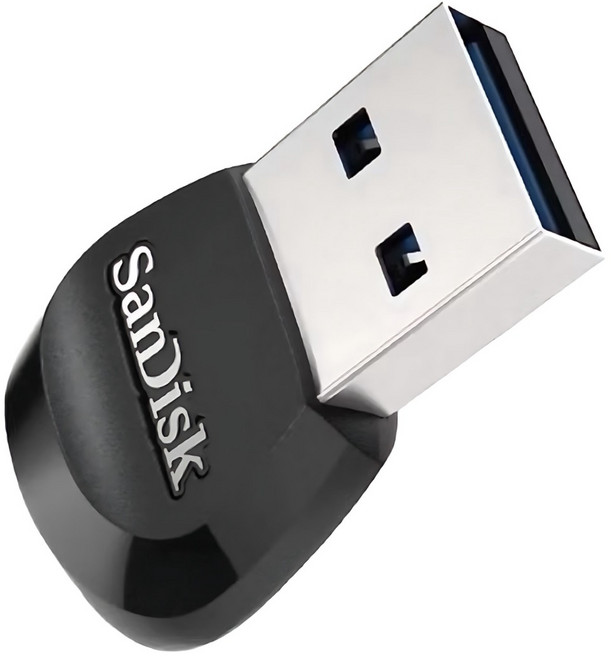 SanDisk MobileMate USB 3.0 讀卡機 高速傳輸 microSD/SDHC/SDXC 記憶卡適用, SDDR-B531-GNGNN, 黑色, 1個