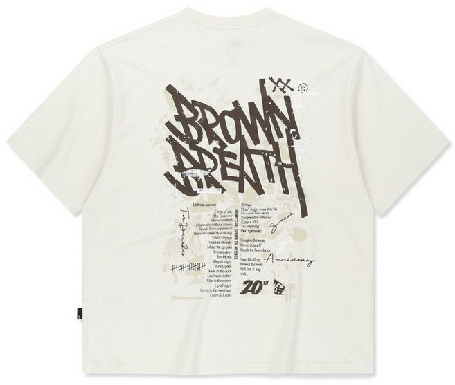 브라운브레스 20TH ANNIV TAG TEE - 아이보리