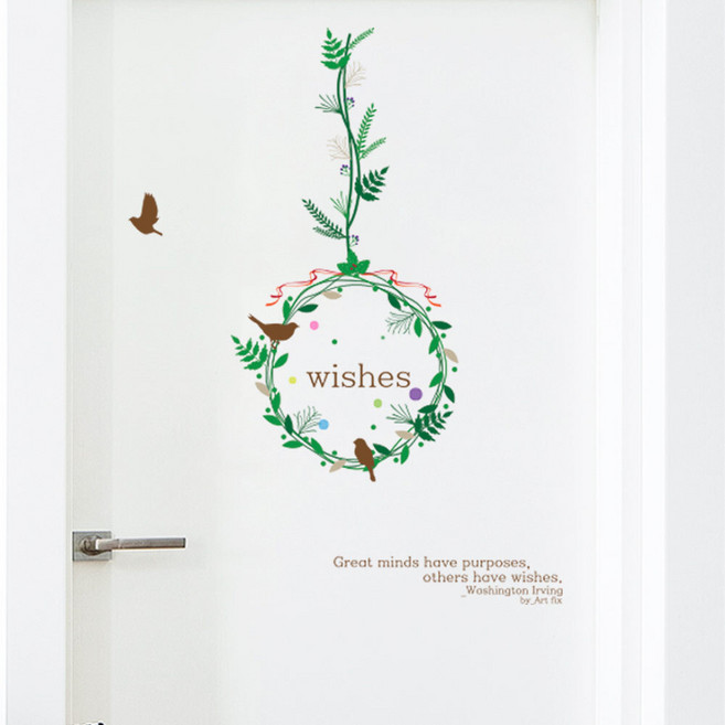 아트픽스 리무버블 인테리어 데코 스티커 벽지 시트지, IP322-소원