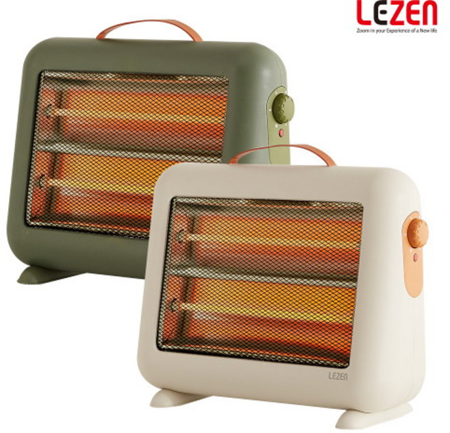 르젠 2단 석영관 전기히터, LZHQ-2200S, 베이지