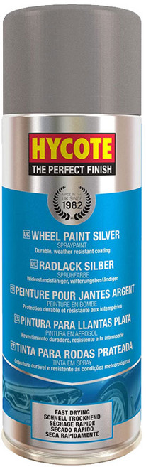 HYCOTE 鋁圈 噴漆 輪圈修復 DIY, 1個, Silver銀色, 400ml