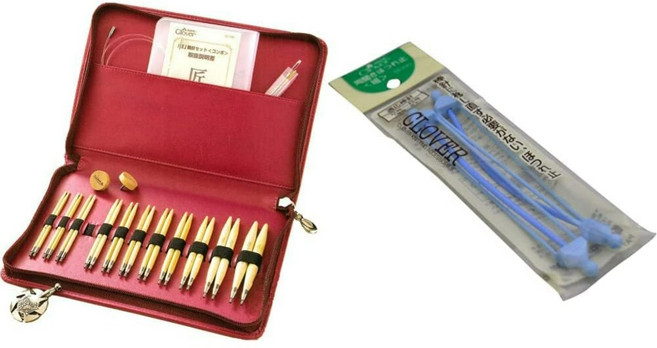 크로바(clover) 대바늘 세트br45-150, 니들 세트 + 마모 방지, 1개