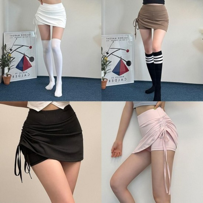 돌핀셔링스커트팬츠 요가 운동복 폴댄스치마바지 일자 트레이닝 여성 맨투