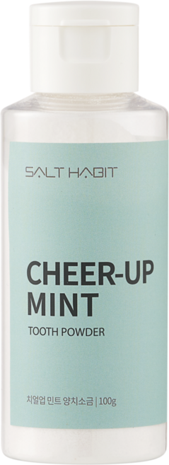 [치얼업 민트 양치소금] 잇몸케어 구취케어 초미립자 천일염 양치소금 먹어도 되는 구운소금, 1개, 100g