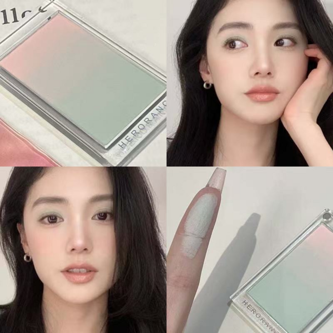 그라데이션볼터치 웜톤 블러셔 번지지않는 코튼 블러셔, 1개, 03#민트그린