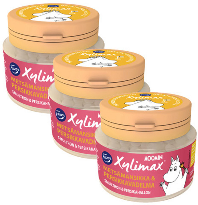 파제르 질리맥스 무민 복숭아 딸기맛 90g, 3개