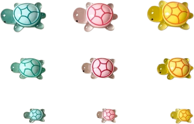 烏龜對對碰 小烏龜 烏龜盲袋 夜光小烏龜 擺飾 烏龜公仔 全紅嬋烏龜 裝飾擺件 夜光烏龜 烏龜疊疊樂, 夜光小烏龜-中號3.6cm【顏色隨機】, 5個