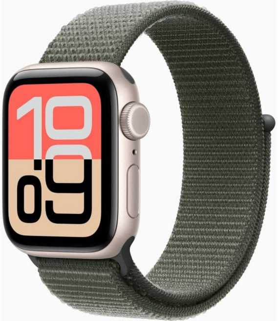 애플 워치 SE 3 [GPS + 셀룰러 40mm] 스타라이트 알루미늄 케이스 포레스트 스포츠 루프 밴드 원 사이즈 (리퍼비시), Starlight Aluminum Case, Anchor Blue Sport Loop Band, One Size + Bluetooth+40mm, Anchor Blue Sport Loop Band, Bluetooth