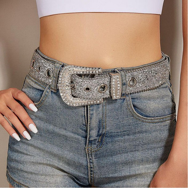 FANSYLI 벨트 여성벨트 큐빅 장식 벨트 여자벨트청바지용 패션 벨트 1호 X2504A27