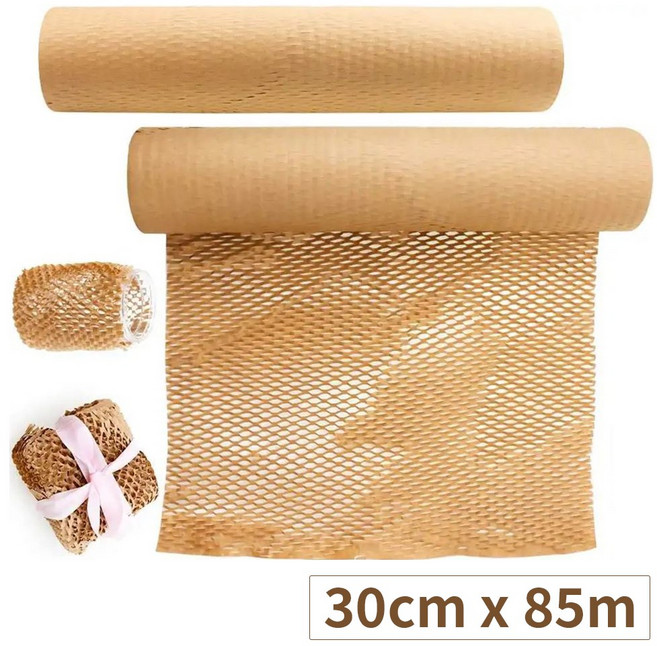 라라공방 크래프트 종이 완충재 포장지 30cm x 85m, 1개