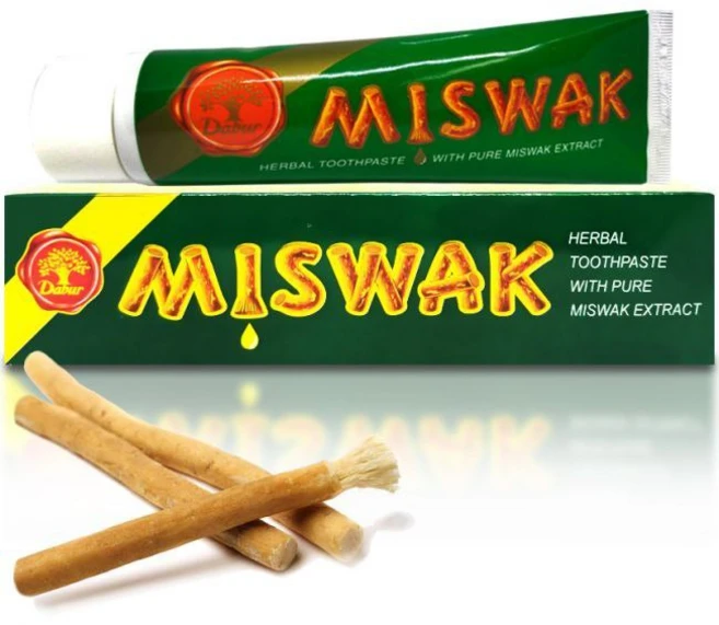 Dabur Miswak Herbal Toothpaste With Pure Al-Arak Extract for Strong Teeth & Fresh Breath, 1개 - 쿠팡
