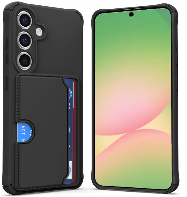 커위안 이지 슬라이드 카드 2장 수납 젤리 휴대폰 케이스