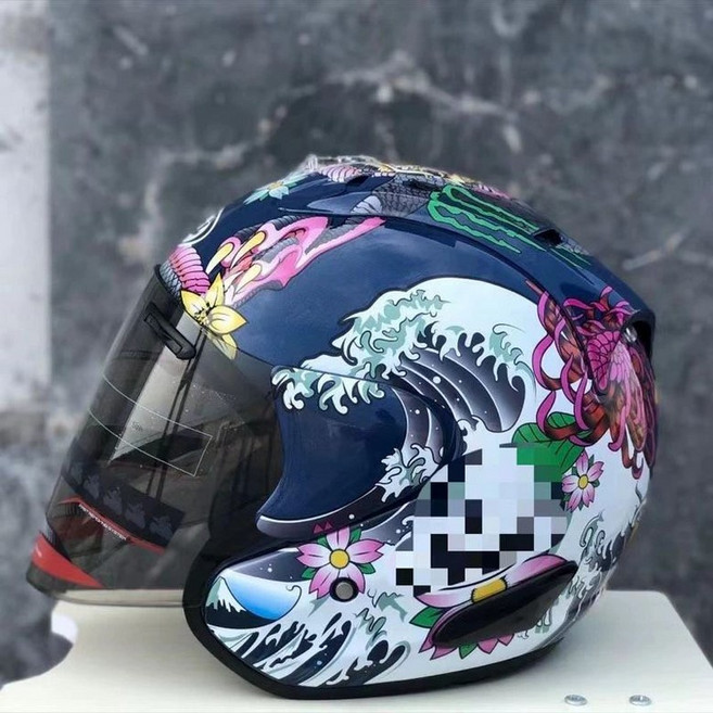 스쿠터 그래픽 메이플 아라이 클래식 헬멧 오리엔탈 반모, 동윈 드래곤