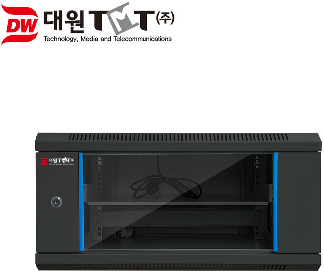 대원 허브랙 랙마운트 6U H300xD450xW600 CCTV보관 유치원 어린이집 필수 H300
